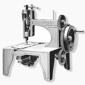Issac Singer's Patented Sewing Machine
